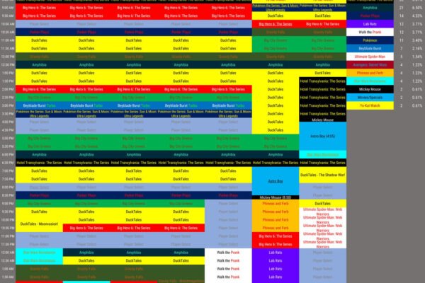 Disney XD schedule