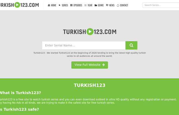 Turkish123 streaming platform showcasing Turkish TV shows