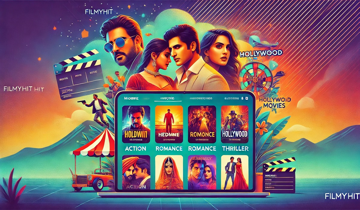 A comprehensive depiction of filmyhit featuring trending movies, genres, and an easy-to-navigate user interface.