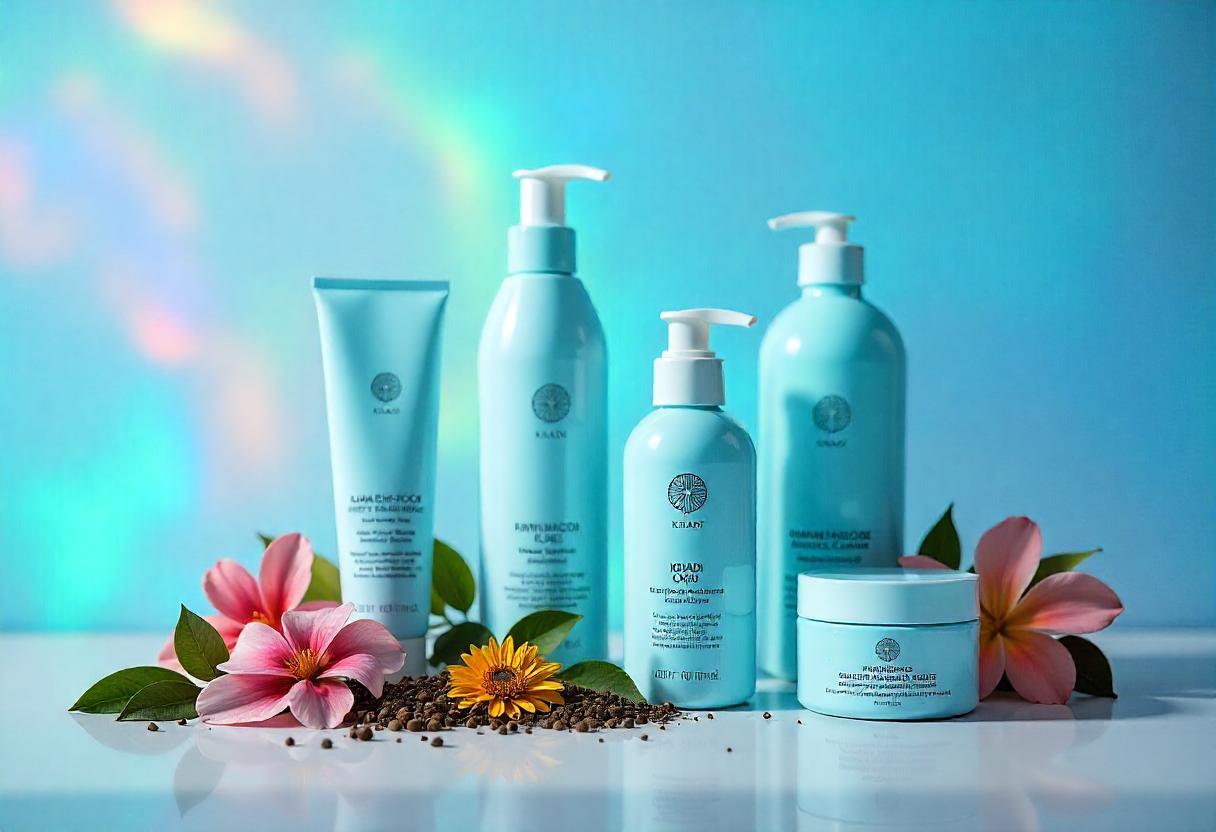 Khadi Organic skincare and haircare products with natural herbs and flowers.