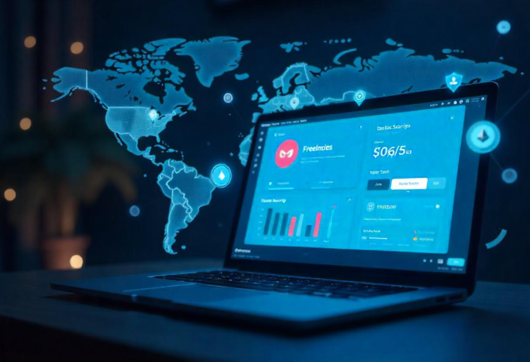Coyyn.com gig economy platform with secure cryptocurrency payments for freelancers.