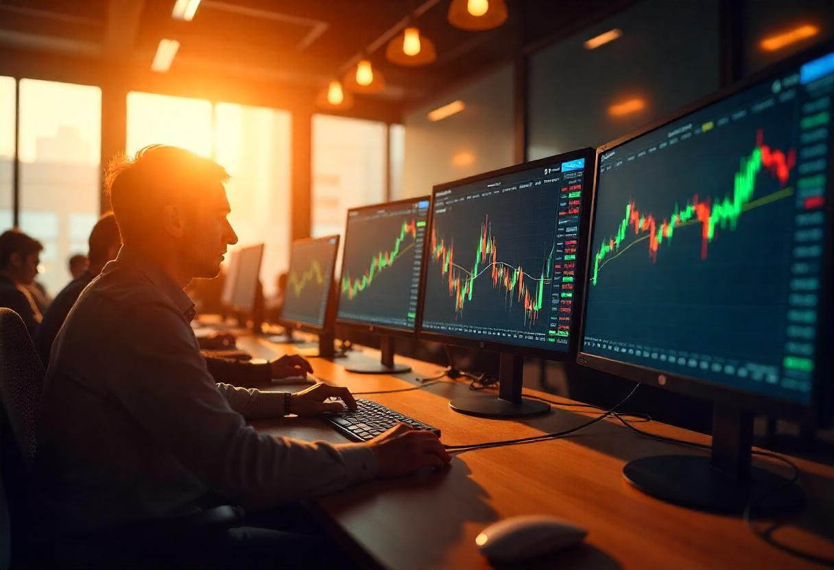 Trading dashboard showing crypto and ASX stock market data in real time.